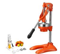 Exprimidor Manual CíTricos Acero Inoxidable, Hierro Fundido Grado Comercial, para Naranja, LimóN, Lima Y Granada, Alto Rendimiento, Sin Electricidad, FáCil de Usar(D)