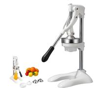 Exprimidor Manual CíTricos Acero Inoxidable, Hierro Fundido Grado Comercial, para Naranja, LimóN, Lima Y Granada, Alto Rendimiento, Sin Electricidad, FáCil de Usar(C)