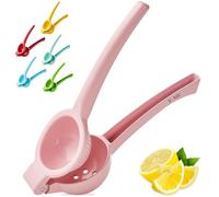 Exprimidor manual Citrus Lemon Squeezer,Exprimidor de frutas Lime Press Metal,Herramienta profesional de cocina Juicer de mano (rosa)