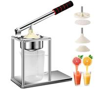 Exprimidor manual con bolsas de filtro, prensa de frutas y vino de acero inoxidable para naranjas, uvas, limones, bayas, granada, fácil de limpiar