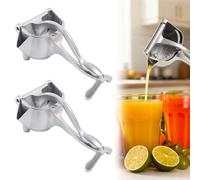 Exprimidor manual de aleación de aluminio for cítricos, extractor de zumo de fruta fresca, exprimidor de limón, naranja, lima, pomelo y granada.(2 PCS)