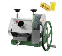 Exprimidor manual de caña de azúcar de acero inoxidable, con puerto de alimentación y caja de filtro, mango ajustable, salida de 110 libras por hora, para sorgo dulce de jengibre