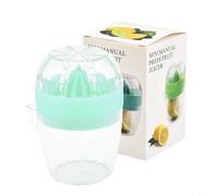 Exprimidor manual de cítricos con boquilla de vertido, diseño ligero para un fácil manejo de limones y naranjas (verde)
