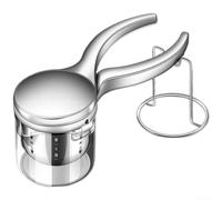 Exprimidor manual de cítricos de acero inoxidable 304, diseño giratorio para un alto rendimiento de zumo, multifuncional para limón y verduras, ergonómico para mango de aleación de aluminio, apto para