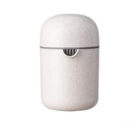 Exprimidor manual de cítricos, exprimidor de limón portátil, 8 aletas de corte para extracción de jugo, herramienta de cocina apta para lavavajillas para lima y naranja (blanco)