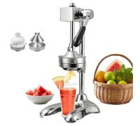 Exprimidor manual de cítricos, resistente, profesional, exprimidor de naranjas, exprimidors de cítricos, exprimidor manual, prensa de jugos(Silver)