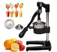 Exprimidor manual de hierro fundido, prensa manual de grado comercial, extractor de jugo resistente para naranjas, limones, granadas, exprimidor de encimera para jugo de frutas frescas