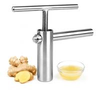 Exprimidor manual de jengibre, extractor de jugo de acero inoxidable para frutas y verduras, herramienta de cocina eficiente de alto rendimiento para jugos saludables
