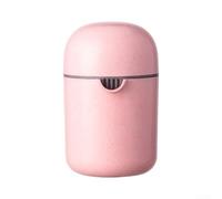 Exprimidor manual de limón de mano con agujeros de colador para máximo jugo, exprimidor compacto de viaje rosa, 14 x 8,5 cm (rosa)