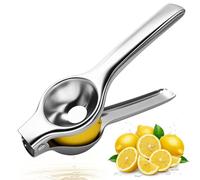 Exprimidor Manual de Limón y Naranja de 7 cm, Lemon Squeezer Inoxidable, Exprimidor de Cítricos Profesional para Cocina, Bar y Restaurante, Anticorrosivo y Duradero