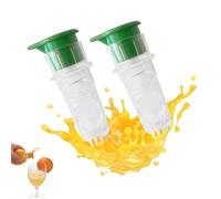 Exprimidor manual de limones - 2 exprimidores de cítricos con filtro integrado, recipiente de mano con tapa para extraer limas y naranjas, perfecto para la cocina del hogar