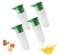 Exprimidor manual de limones - 2 exprimidores de cítricos con filtro integrado, recipiente de mano con tapa para extraer limas y naranjas, perfecto para la cocina del hogar