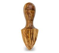 Exprimidor manual de madera de olivo. Utensiliio de cocina para exprimir diferentes cítricos manualmente. fabricado artesanalmente en España (13 cm)
