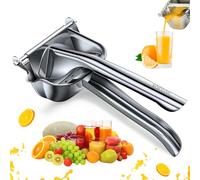 Exprimidor manual de metal de mano de acero inoxidable para exprimir cítricos, naranja, limón, zumo de frutas (1 unidad)