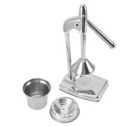 Exprimidor manual de naranjas, exprimidor de cítricos con mango ergonómico de goma, prensador de frutas de acero inoxidable 304 de grado alimenticio para naranjas y granadas,