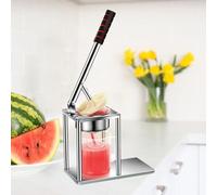 Exprimidor manual, exprimidor de mano, prensa de jugo de hierro fundido, taza medidora de 500 ml y colador plano de acero inoxidable, para limón, naranja, bayas, granada