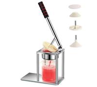 Exprimidor manual Prensa manual Prensa de frutas de acero inoxidable 304 Extractor de jugo eficiente con taza medidora de 300 ml para jugo de naranjas, uvas, limones y bayas