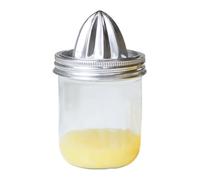 Exprimidor Manual - Prensalimones,Tapa De Acero Inoxidable Para Exprimir Naranjas Con Una Jarra De Vidrio - para Uso en el Hogar la Cocina el Exterior los Picnic las Fiestas y las Bebidas y Jugos