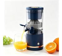 Exprimidor portátil, exprimidor de cítricos prensado en frío masticador | Extractor sin cuchilla, jugo fresco y puro en 20 segundos, silencioso e inalámbrico para naranja y limón(blue)