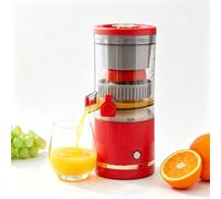 Exprimidor portátil, exprimidor de cítricos prensado en frío masticador | Extractor sin cuchilla, jugo fresco y puro en 20 segundos, silencioso e inalámbrico para naranja y limón(red)