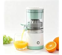 Exprimidor portátil, exprimidor de cítricos prensado en frío masticador | Extractor sin cuchilla, jugo fresco y puro en 20 segundos, silencioso e inalámbrico para naranja y limón(green)