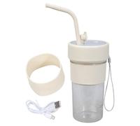 Exprimidor portátil portátil con pajita, exprimidor de frutas, mezclador de frutas, vaso eléctrico para viajes, exprimidor recargable