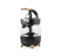 Princess 201862 Exprimidor eléctrico Pure, acabados en bambú, con palanca de prensado y jarra de litro extraíble, lujoso diseño propio, fácil de limpiar, sistema antigoteo, servido directo, 300 W