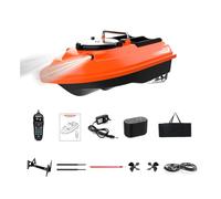 ExPrismarx Barco de cebo RC, V803 4 compartimentos vDual-Antenna Bait Boat con 4 zonas de pesca, antena dual de 500 m remoto, 200 puntos de referencia y retorno automático, ideal para pesca de carpa