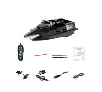 ExPrismarx Barco de cebo RC V803 con 4 compartimentos GPS con 4 zonas de pesca, antena dual de 500 m, 200 puntos de referencia y retorno automático, ideal para pesca de carpa (estilo del Reino Unido)