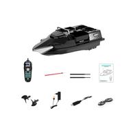 ExPrismarx Barco de cebo RC, V803 con 4 compartimentos GPS y 4 zonas de pesca, antena dual de 500 m, 200 puntos de referencia y retorno automático, ideal para pesca de carpa (estilo UE)