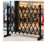 exproyzk Barrera Plegable, Puerta de Seguridad Tipo acordeón, Valla Extensible para accesos a Carreteras, almacenes, garajes y entradas de vehículos.(79"x118")