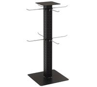 exproyzk Estante Giratorio para exhibición Organizador de Productos para Tiendas Estante Ajustable para mostrador, Ideal para Joyas, Calcetines, Fundas de móvil(Black,Square)