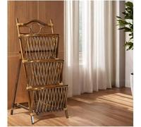 exproyzk Estantería Plegable Estantería esquinera Alta de Madera con Soporte para Plantas Estante de exhibición Tipo Escalera para Dormitorio y Sala de Estar