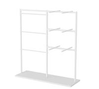 exproyzk Estantes metálicos para Ropa Interior, Perchero para lencería, Perchero Organizador para Trajes de baño, Estante Comercial para Ropa, Bufandas y Guantes(Blanco,120x40x130cm)