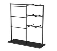 exproyzk Estantes metálicos para Ropa Interior, Perchero para lencería, Perchero Organizador para Trajes de baño, Estante Comercial para Ropa, Bufandas y Guantes(Black,150x40x130cm)