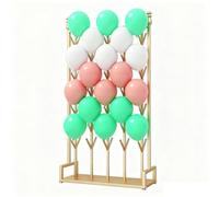 exproyzk Exhibidor de Globos Soporte de Pared de Doble Cara con Forma de Molino de Viento para Tiendas y exposiciones(Gold)