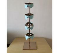 exproyzk Expositor Cuello Camisa, Soporte para Cuello de Camisa, Estante del Collar del Metal para la Tienda de Ropa del Traje