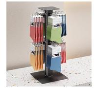 exproyzk Expositor de Calcetines, Expositor Giratorio para Tiendas Expositor Ajustable para joyería, Calcetines y Fundas de teléfono(Black,Square)