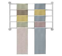 exproyzk Expositor metálico para pañuelos, Expositor de pañuelos de Pared, Organizador de Cinturones, Chal y hiyab(Blanco,5-Tier/70x60cm)