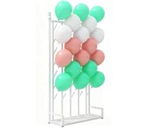 exproyzk Expositor para Comercio minorista Panel de Pared con Base, Estante metálico para ferias de artesanía, Expositor para Comercio minorista, Una Cara(Blanco)