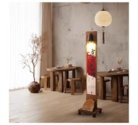 exproyzk Portaetiquetas con iluminación Soporte para Carteles Desmontable Paneles publicitarios de pie Pósteres Verticales iluminados con conexión eléctrica(marrón,166x25x29cm)