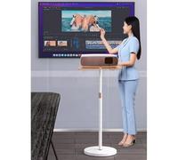 exproyzk Soporte de pie para proyector - Altura Ajustable - Compatible con proyectores, cámaras, cámaras Web para el hogar y la Oficina(Blanco)