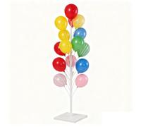 exproyzk Soporte para árboles de Navidad, Pilares para exhibir Globos y Molinos de Viento Exhibidor para ferias de artesanía, Exhibidor para Tiendas(Blanco,130x40cm)