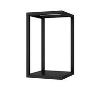 exproyzk Soporte para pecera, Soporte para Acuario de 2 Niveles, Soporte para Plantas de Acero Inoxidable para Oficina en casa, Capacidad de Carga: 500kg(Black,40x40x80cm)