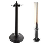 exproyzk Soporte para Tacos de Billar Soporte metálico para Tacos de Billar Capacidad para 6 Tacos de Billar (3 Colores)(Black)