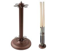 exproyzk Soporte para Tacos de Billar Soporte metálico para Tacos de Billar Capacidad para 6 Tacos de Billar (3 Colores)(marrón)