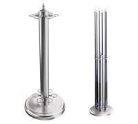 exproyzk Soporte para Tacos de Billar Soporte metálico para Tacos de Billar Capacidad para 6 Tacos de Billar (3 Colores)(Silver)