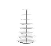 exproyzk Soporte para Tartas Redondo Torre Grande para Tartas Soporte para Tartas de Varios Niveles para exhibir postres, Bodas, Fiestas de cumpleaños y graduaciones(8-Tier)