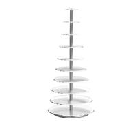 exproyzk Soporte para Tartas Redondo Torre Grande para Tartas Soporte para Tartas de Varios Niveles para exhibir postres, Bodas, Fiestas de cumpleaños y graduaciones(10-Tier)