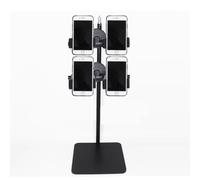 exproyzk Soporte para transmisión en Vivo de teléfono móvil Soporte metálico de Escritorio para Celular Soporte multiposición para teléfono móvil para Estudios(2+2)